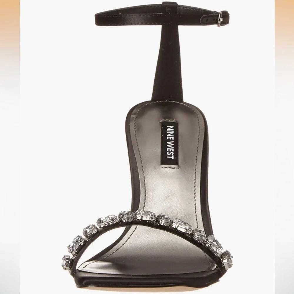 Nine West Jazmin Crystal Ankle Strap Heels - Picture 6 of 10